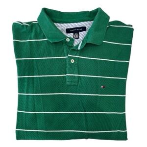 Tommy Hilfiger shirt polo short sleeve green XXL